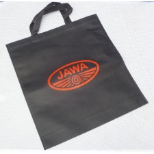 TAŠKA S LOGEM JAWA - ČERNÁ (38X41CM)